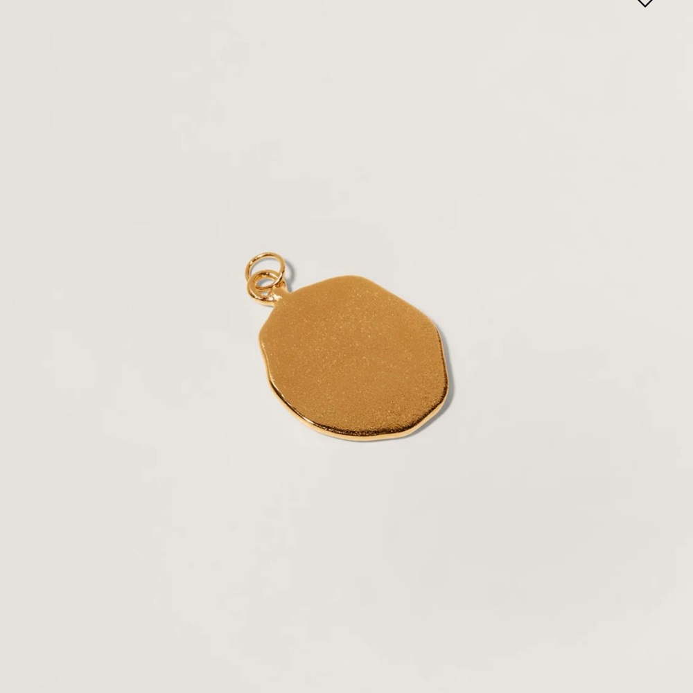 Stilnest Scorpio Zodiac Seal Pendant / Gold Coin Necklace 24k Gold Vermeil - Picture 5 of 6
